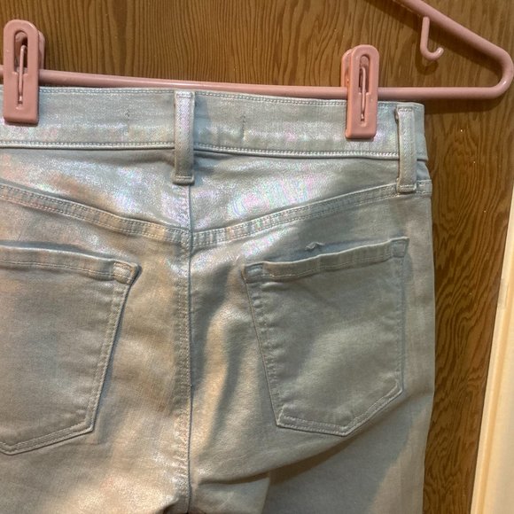 J Brand Iridescent Silverspoon Skinny Jeans Size 24 - Picture 7 of 9